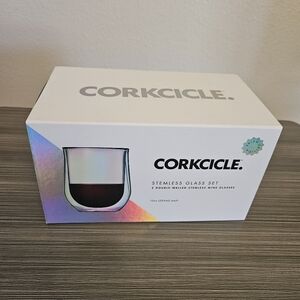 Corkcicle Stemless Glass Set of 2 New in Gift Box 12oz Glasses